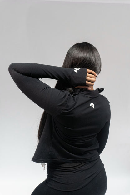 Classic Black Zip Up Jacket